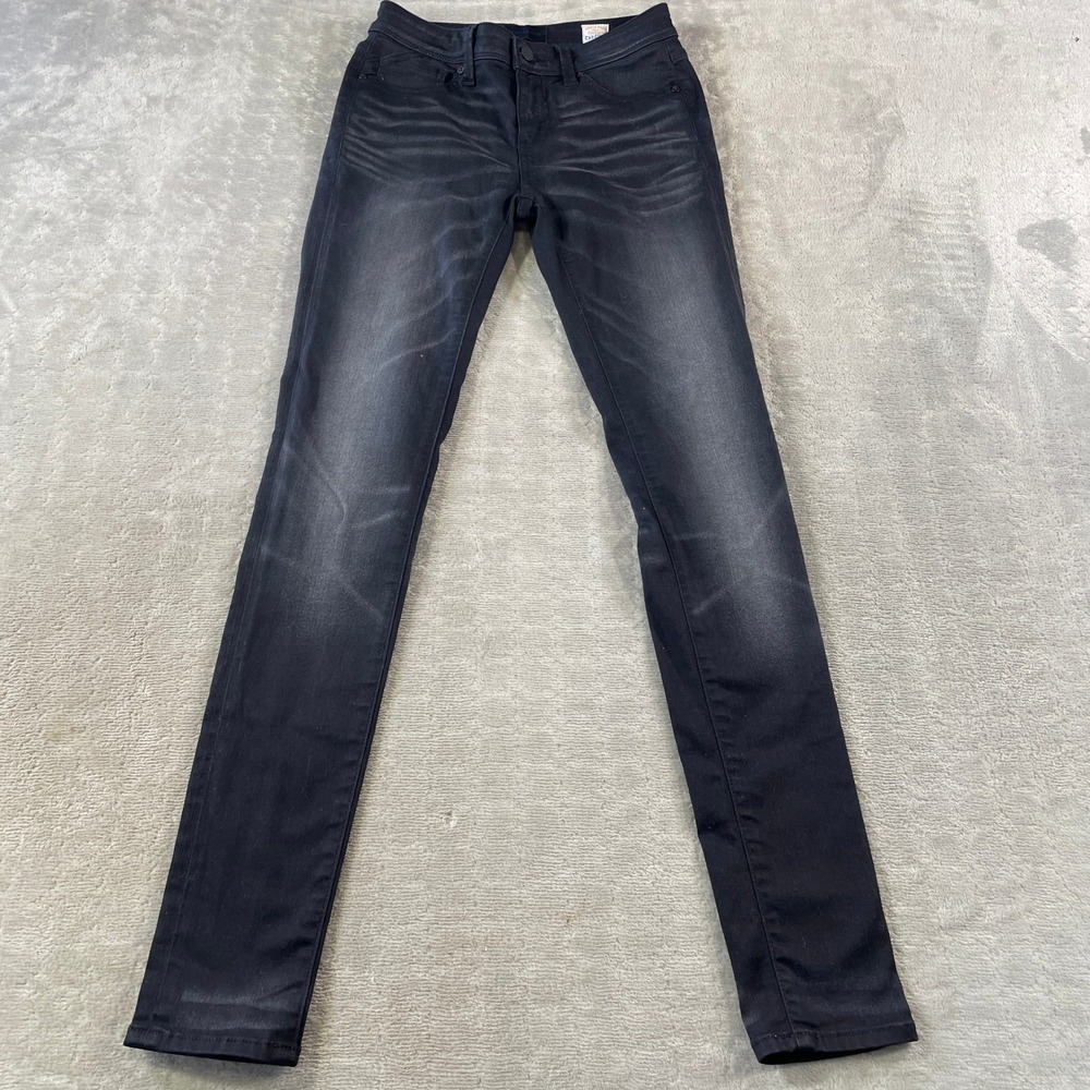 Buckle Black 53 Skinny Jeans Womens 26x32 Faded Black Candiani Denim Whiskers
